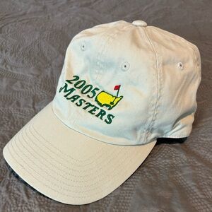 American Needle Vintage 2005 Masters Golf Tournament Tan Hat VTG